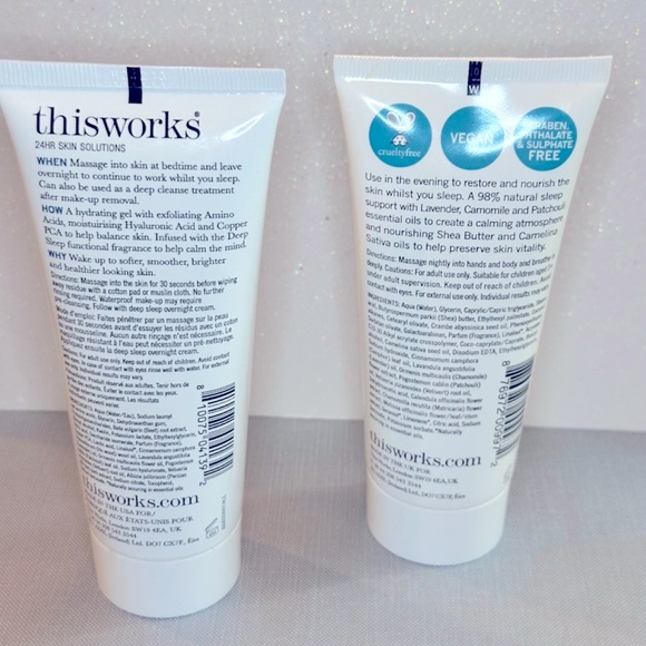 NWOB 2 Pack This Works Stress Check Sleep Lotion & Deep Sleep Overnight Cleanser - Picture 2 of 7